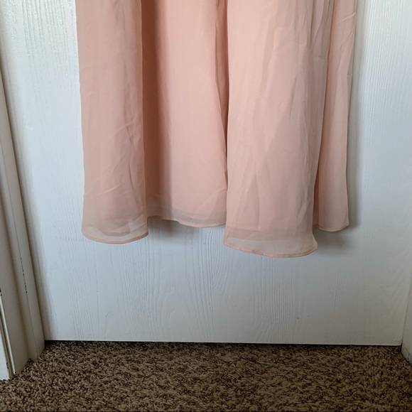 Bill Levkoff High Neck Pink Dress Sz 6 - Picture 7 of 7